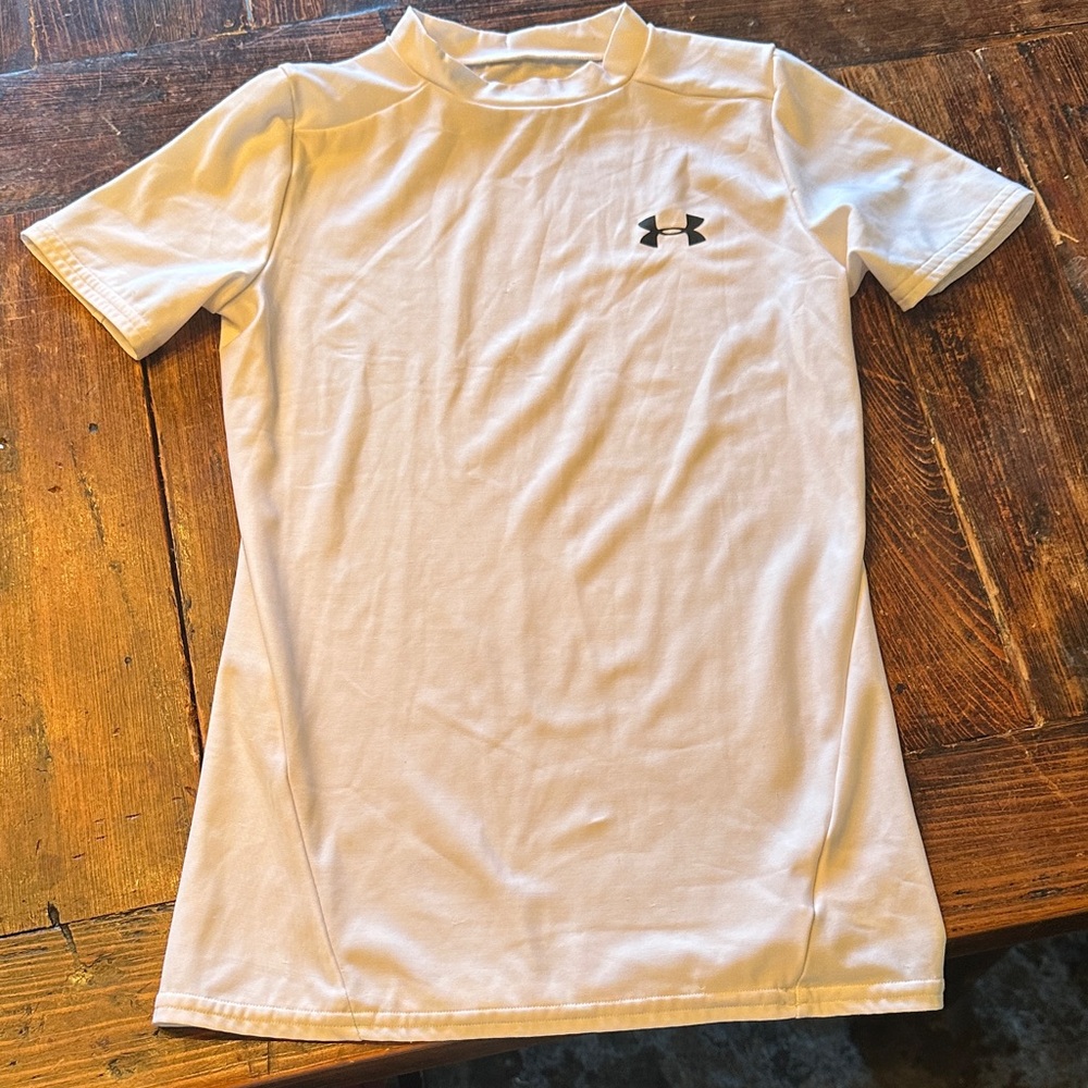 Under Armour Kids White Heatgear Tee